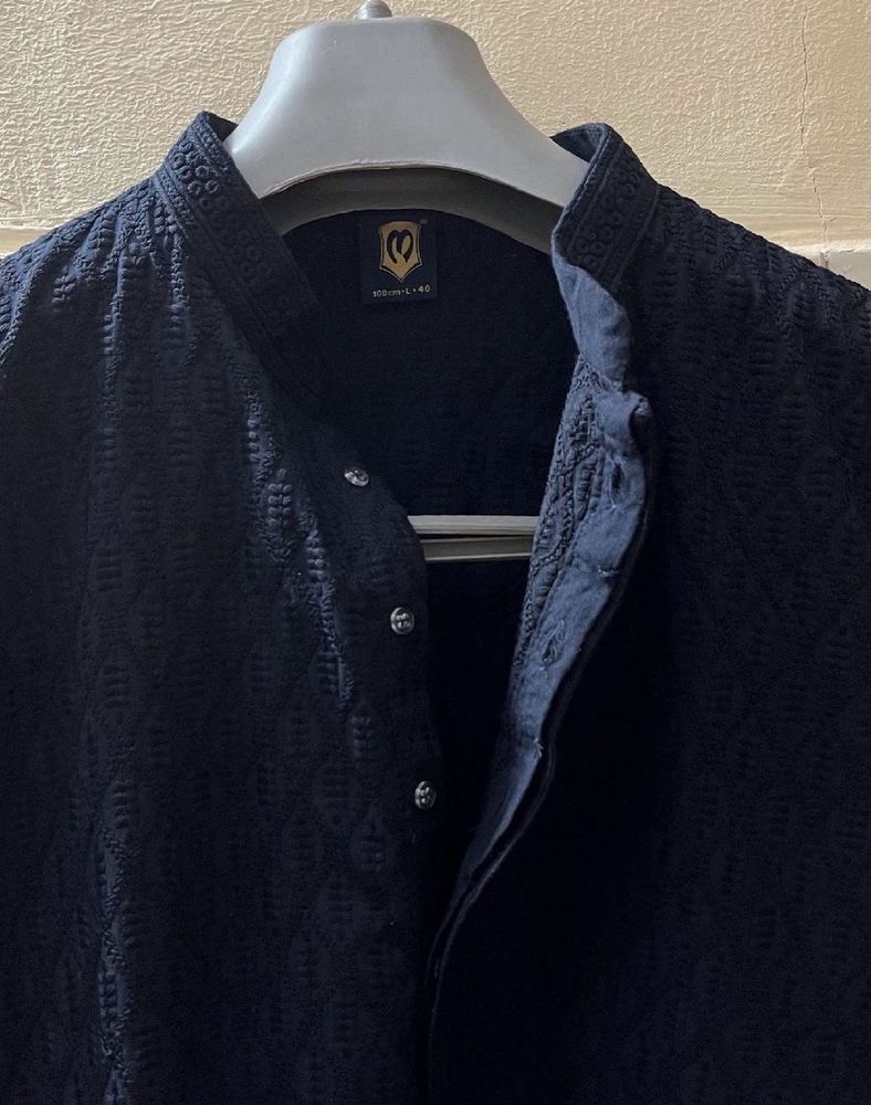 Elegant Navy Blue Kurta