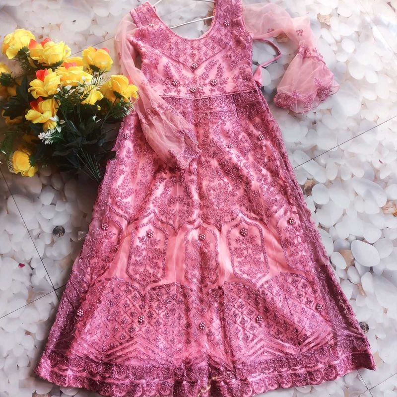 Partywear Net Gown For Kids