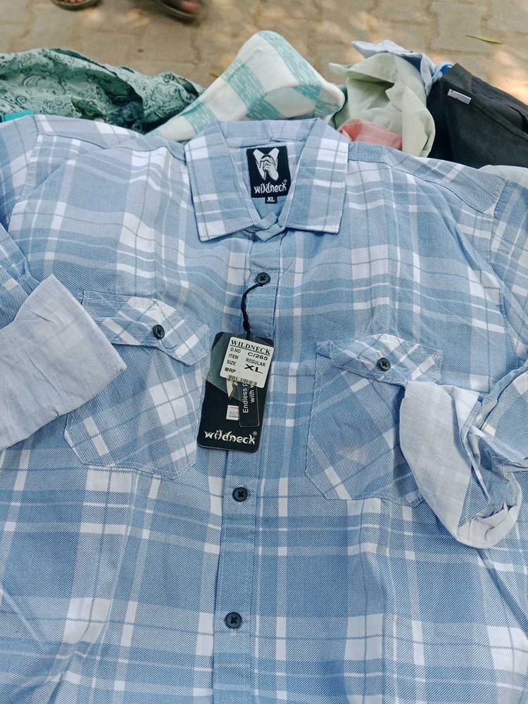 Wildneck Blue Checkered Shirt