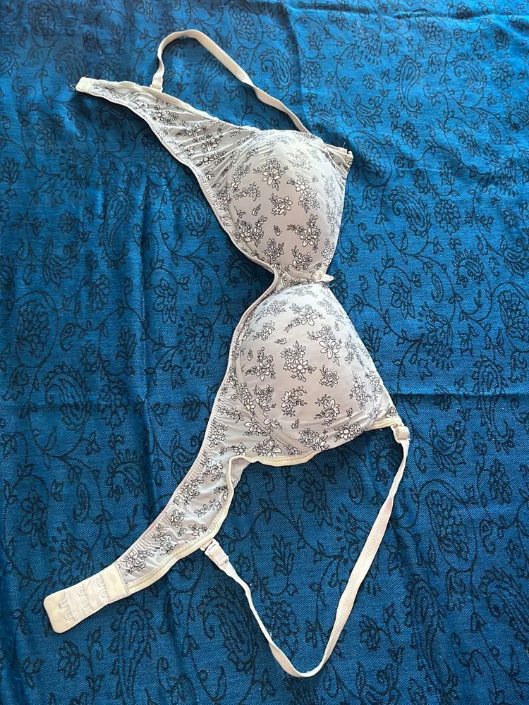 Floral Print Bra