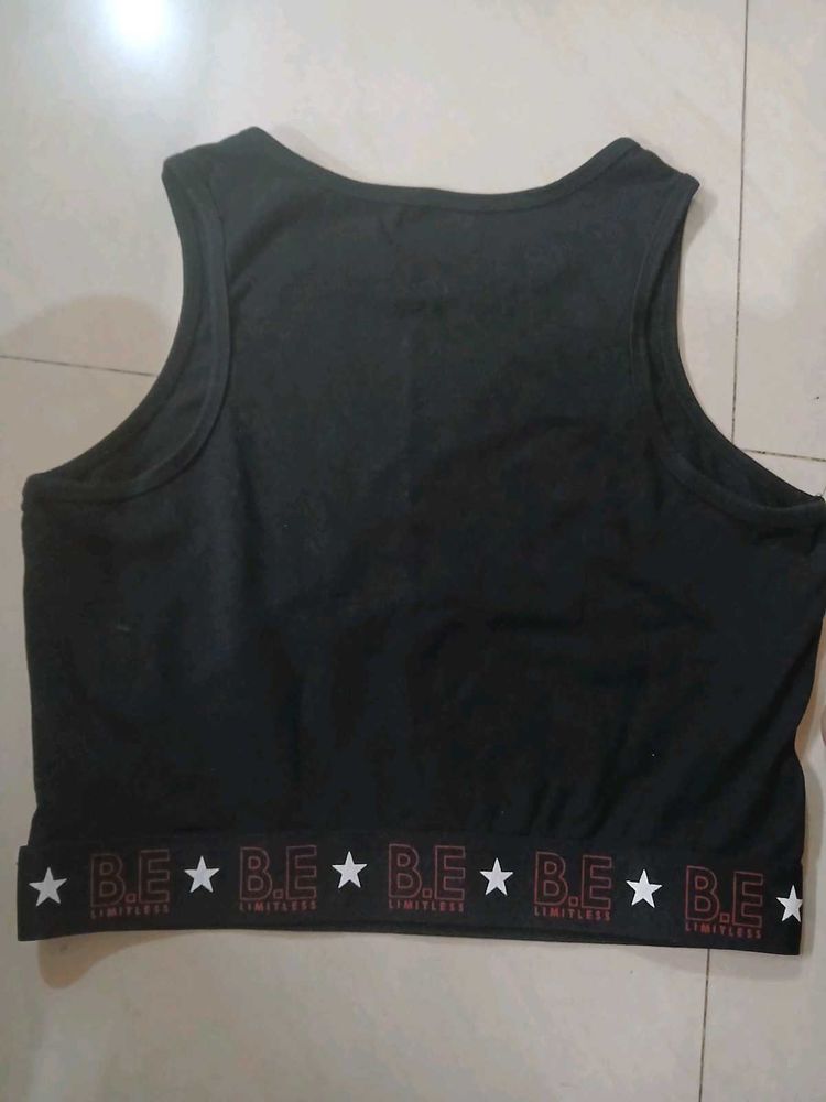 Ajile Black Tank Top - B.E Limitless Waistband(L)