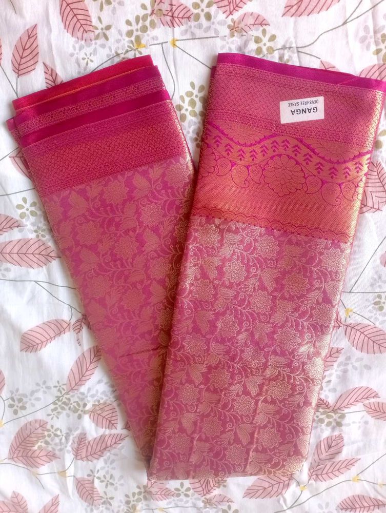 Smooth Banaras pattu saree