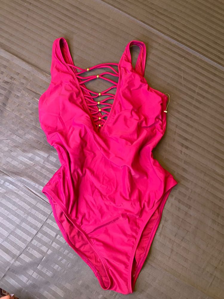 imported Hot Pink padded bodysuit