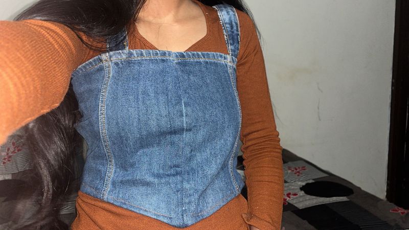 Denim Corset