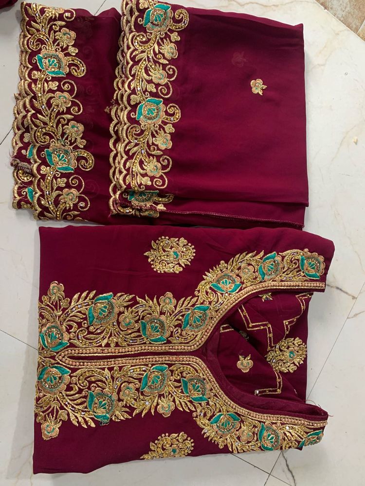 Embroidered Kurta Set with dupatta