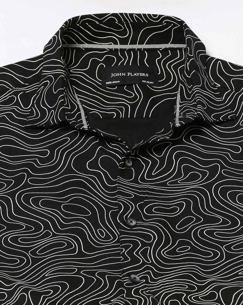 John Players Printed Shirt