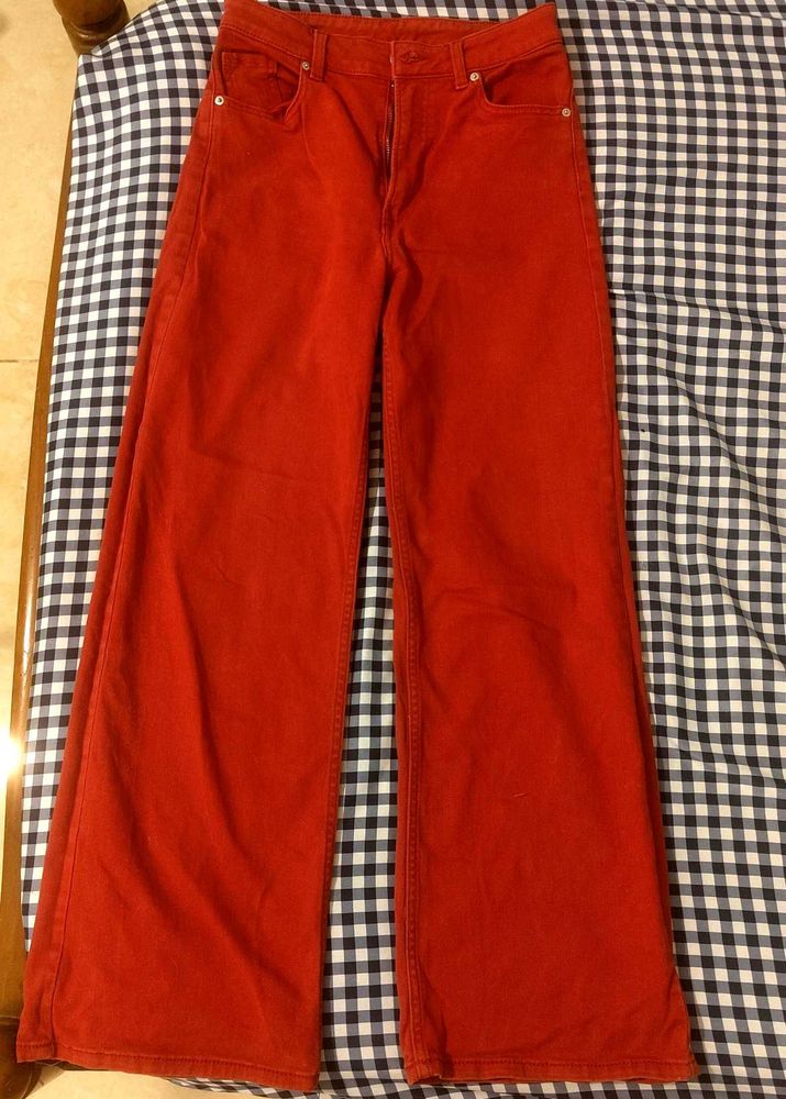 RED h&amp;m jeans
