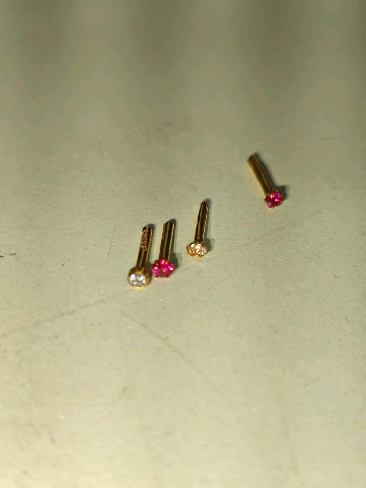 Pure Gold Nose Pins