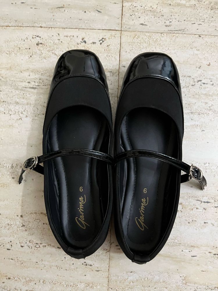 Garima Black Mary Janes