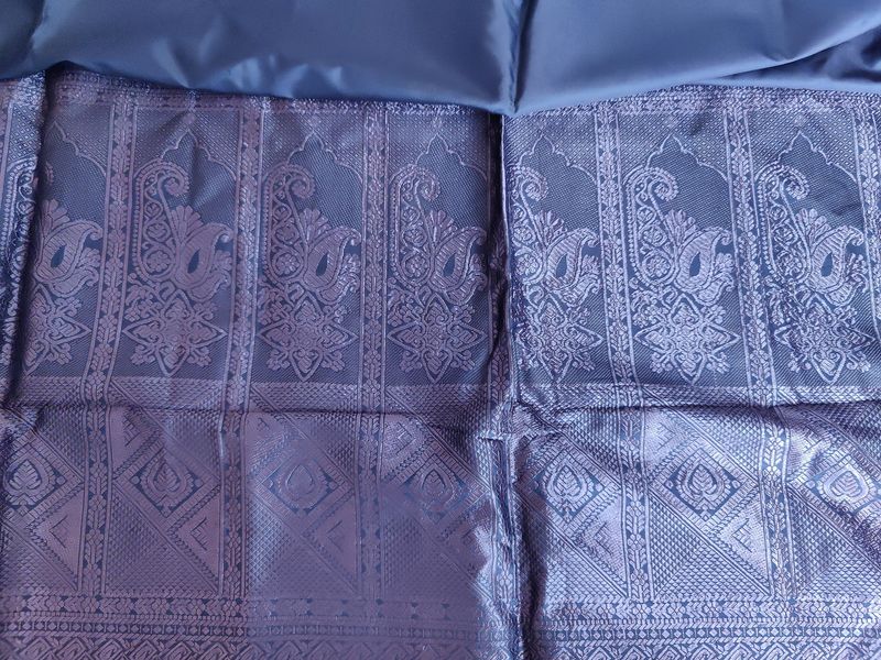 Dark Coffee Brown Saree With Beautiful Zari Pallu