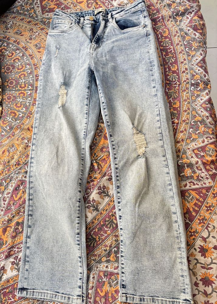 Blue Straight Fit Jeans