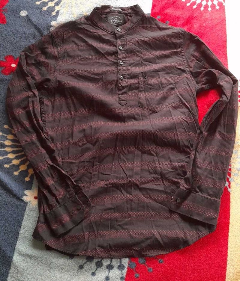 Stylish Mandarin Collar Shirt