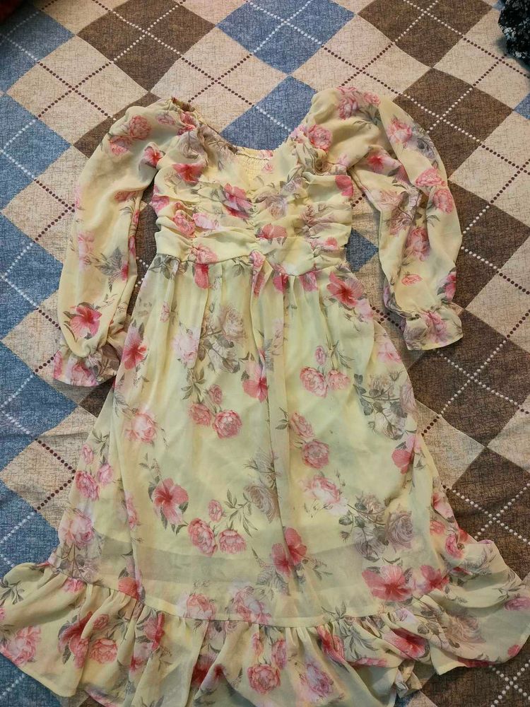 Floral Chiffon Dress