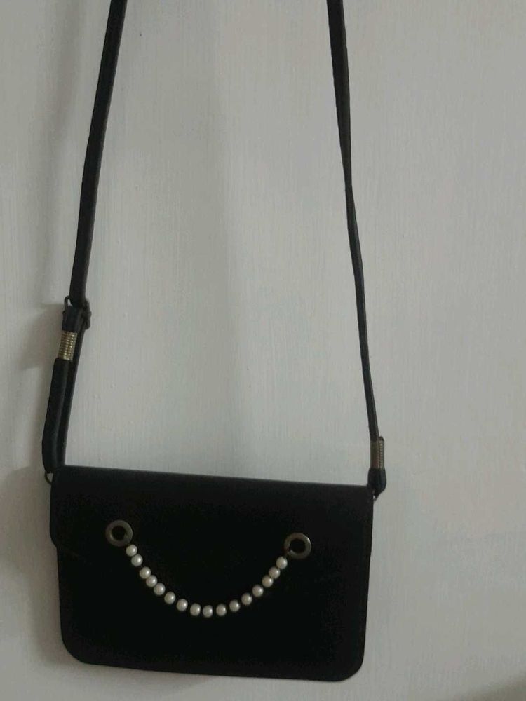 Black Mini Sling Bag