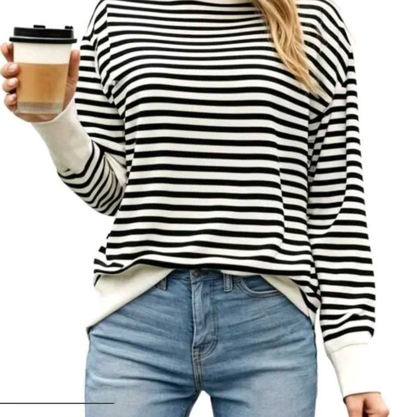 Striped Long Sleeve Top