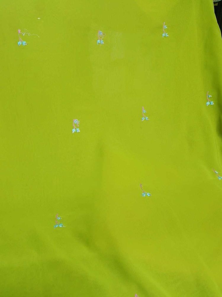 Green Dress Material