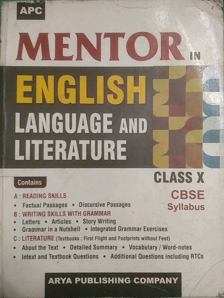 Mento English Language &amp; Literature Class X Guide