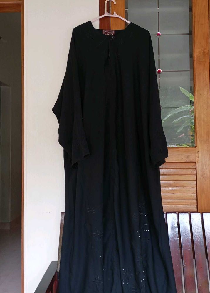 Elegant Black Abaya with Embroidery