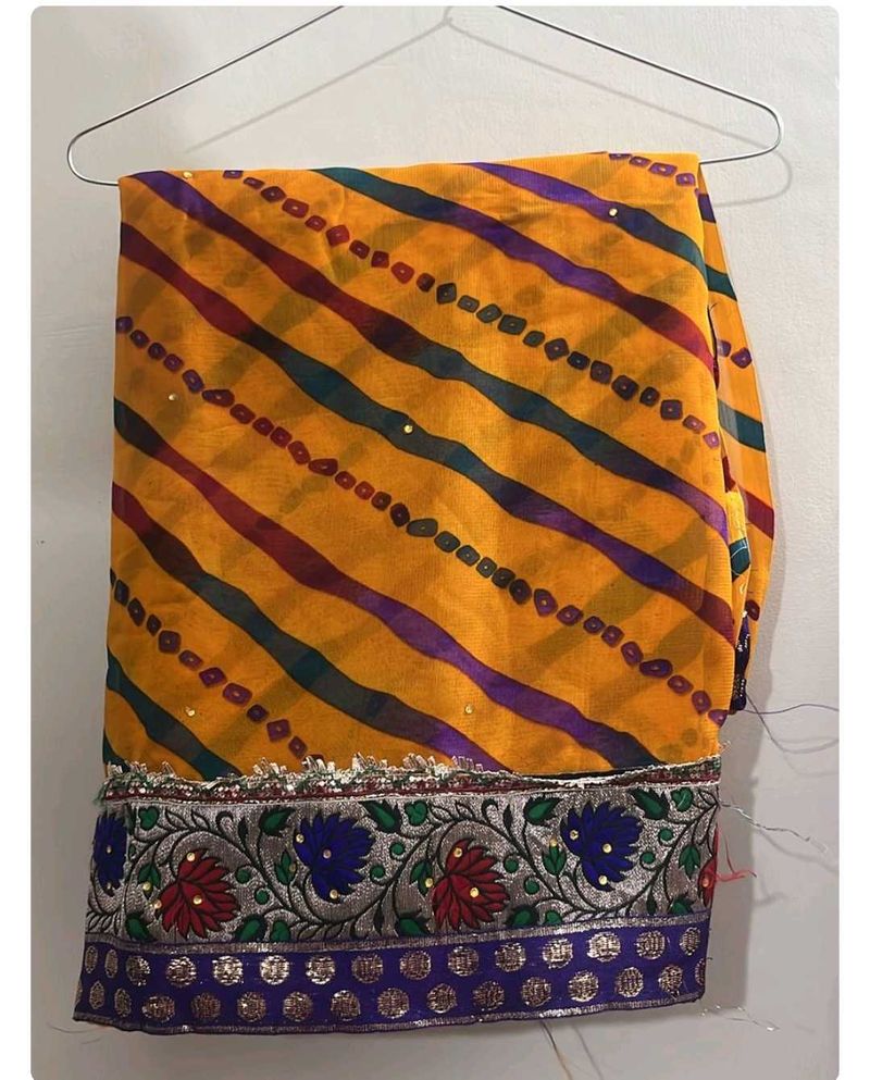 Elegant Striped Saree