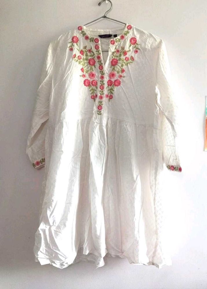 Pure Cotton Embroidered Kurti