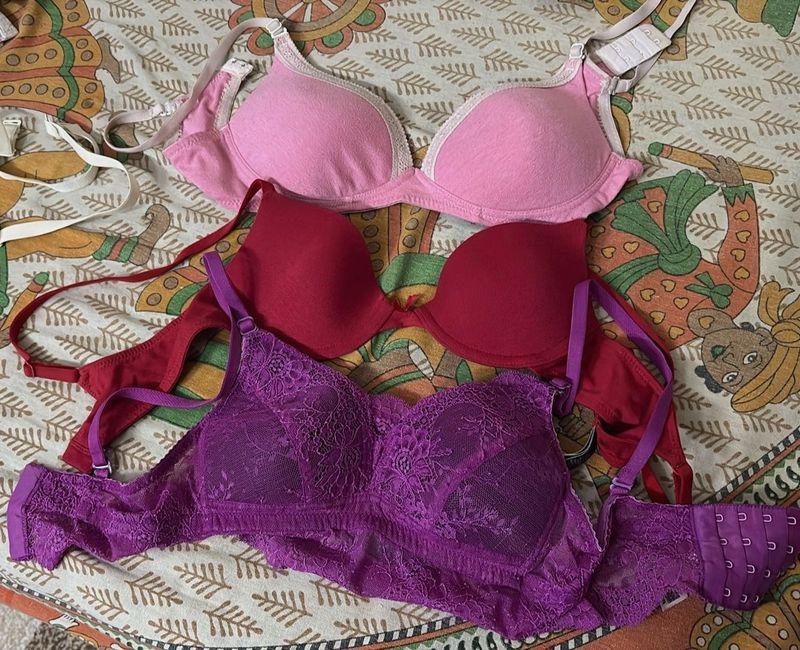 Bra Bundle - Pink, Red &amp; Purple