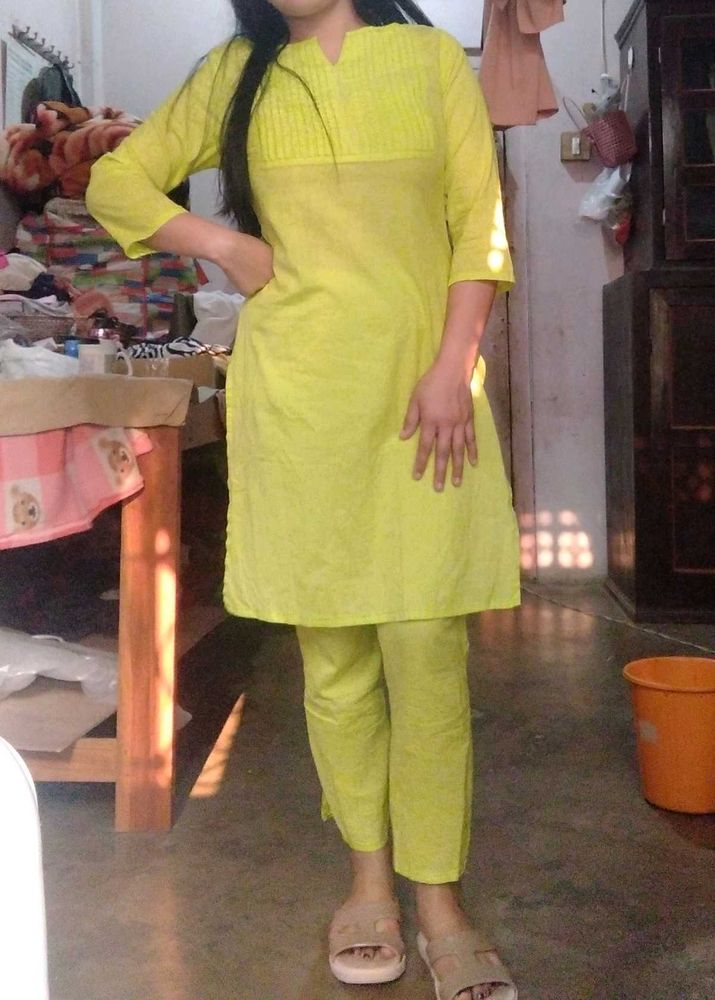 Lime Green Two-Piece Set