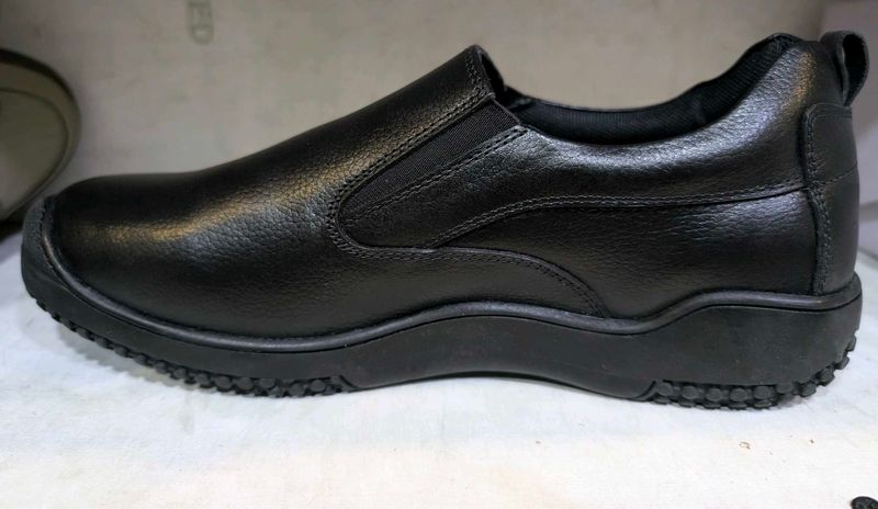 Black Leather Shoes Size 8