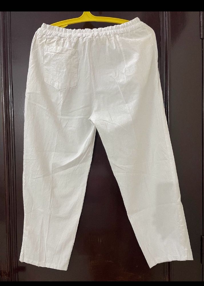 White Cotton Pants