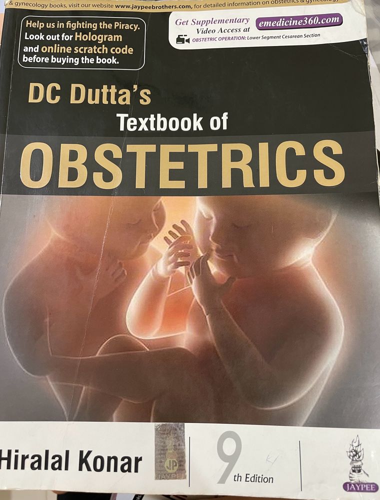 DC Dutta, Textbook of Obstetrics 9th Edition
