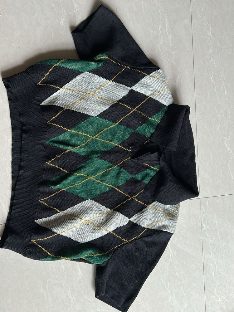 Woolen Polyester Top