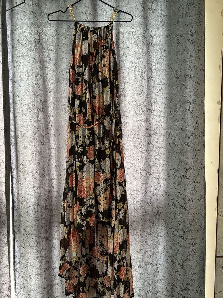 Floral Maxi Up Down  Dress