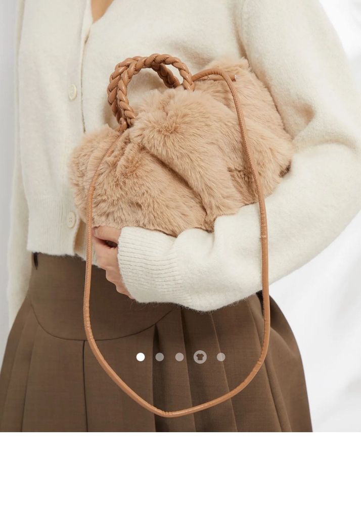 Fuzzy Faux Fur Handbag