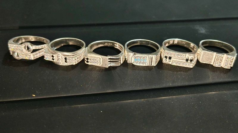 Silver Gents rings..