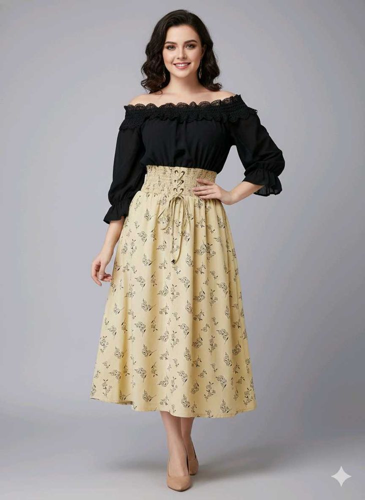 Stylish Floral Print Dress