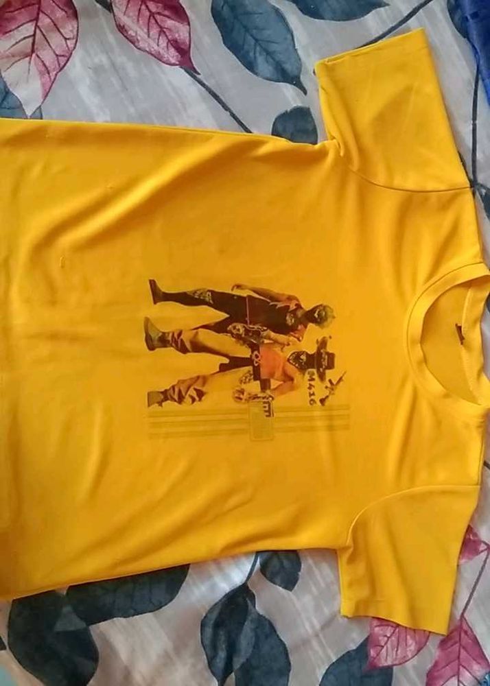 Yellow Graphic Print T-Shirt