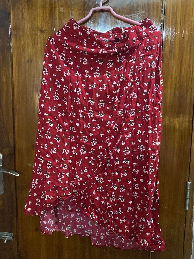 Floral Print Skirt