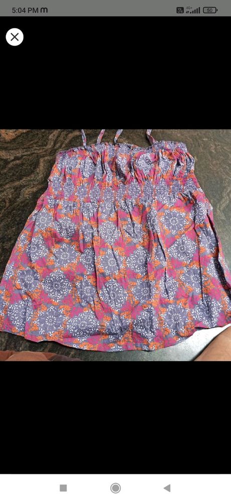 floral tube top