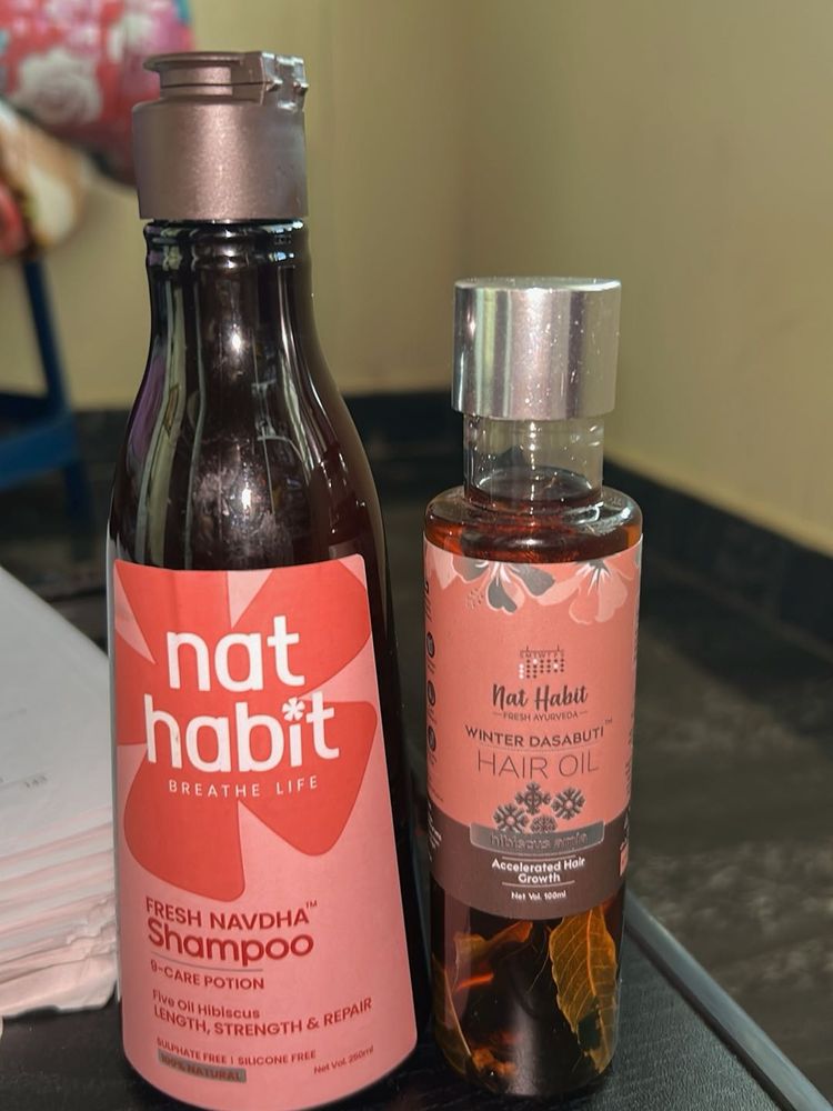Nat Habit Shampoo &amp; Hair Oil