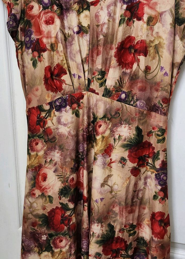 Knee Length Floral Dress