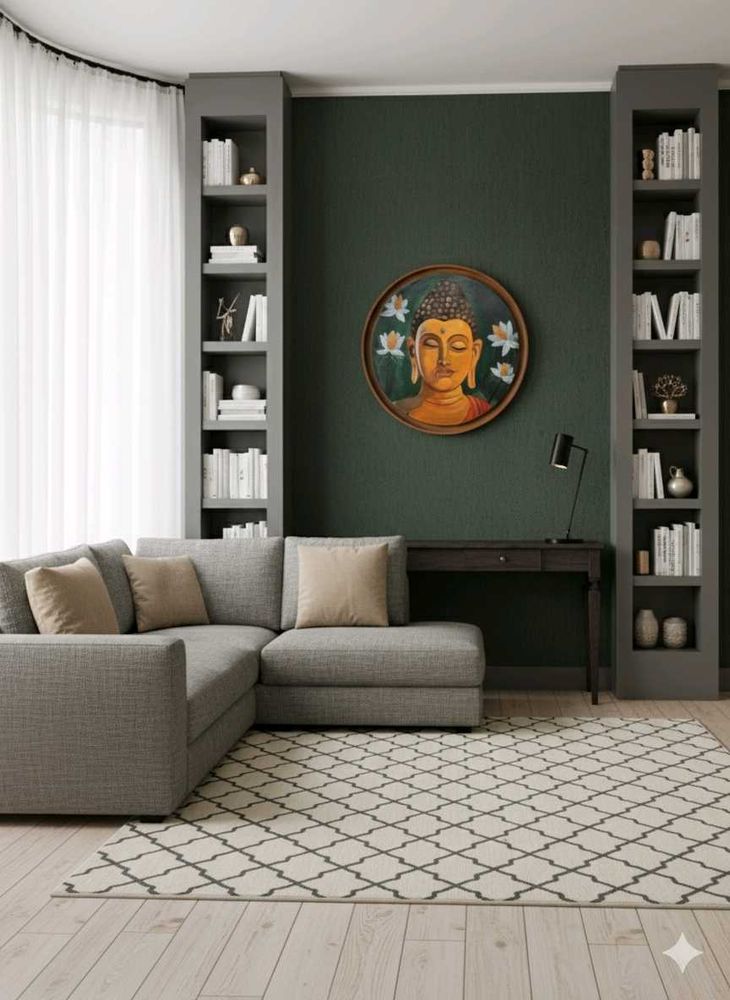 bhudh acrylic painting 🎨