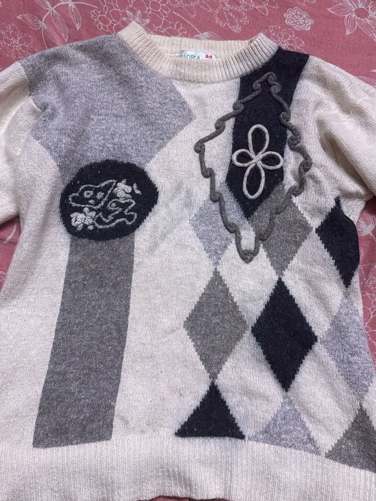 Vintage Patterned Sweater
