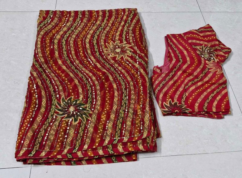Red Saree