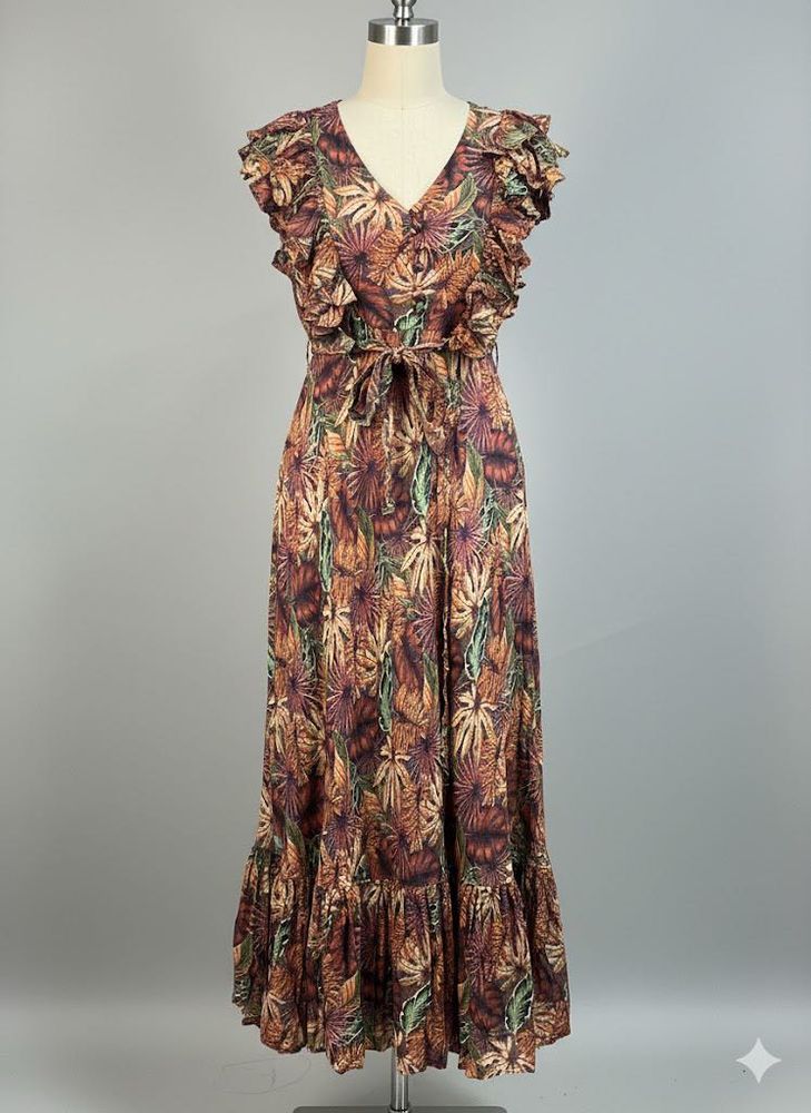 Floral Print Maxi Dress