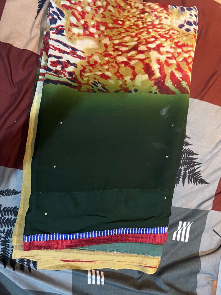 Elegant Green Saree