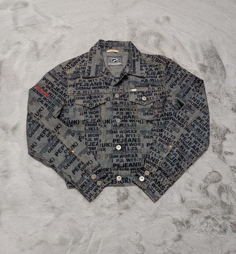 Pepe Jeans UK All-Over Print Denim Jacket