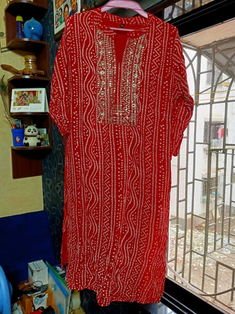 Royal Red Rajasthani Kurti