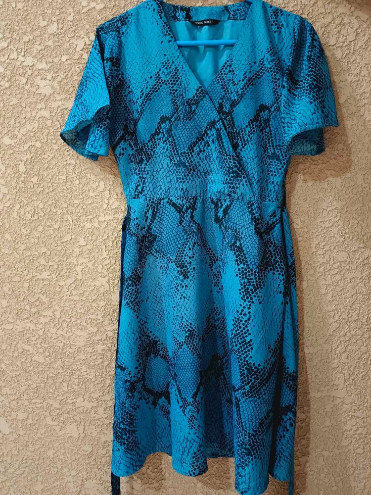 Snakeskin Print Dress