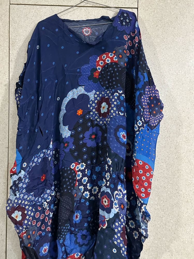 Blue Floral Kaftan