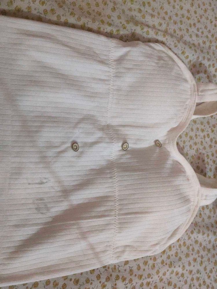 White Cotton Bra