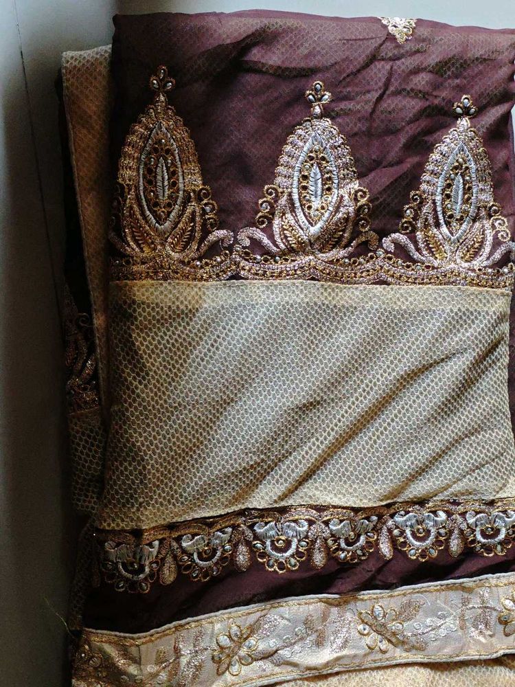 Elegant Embroidered Saree